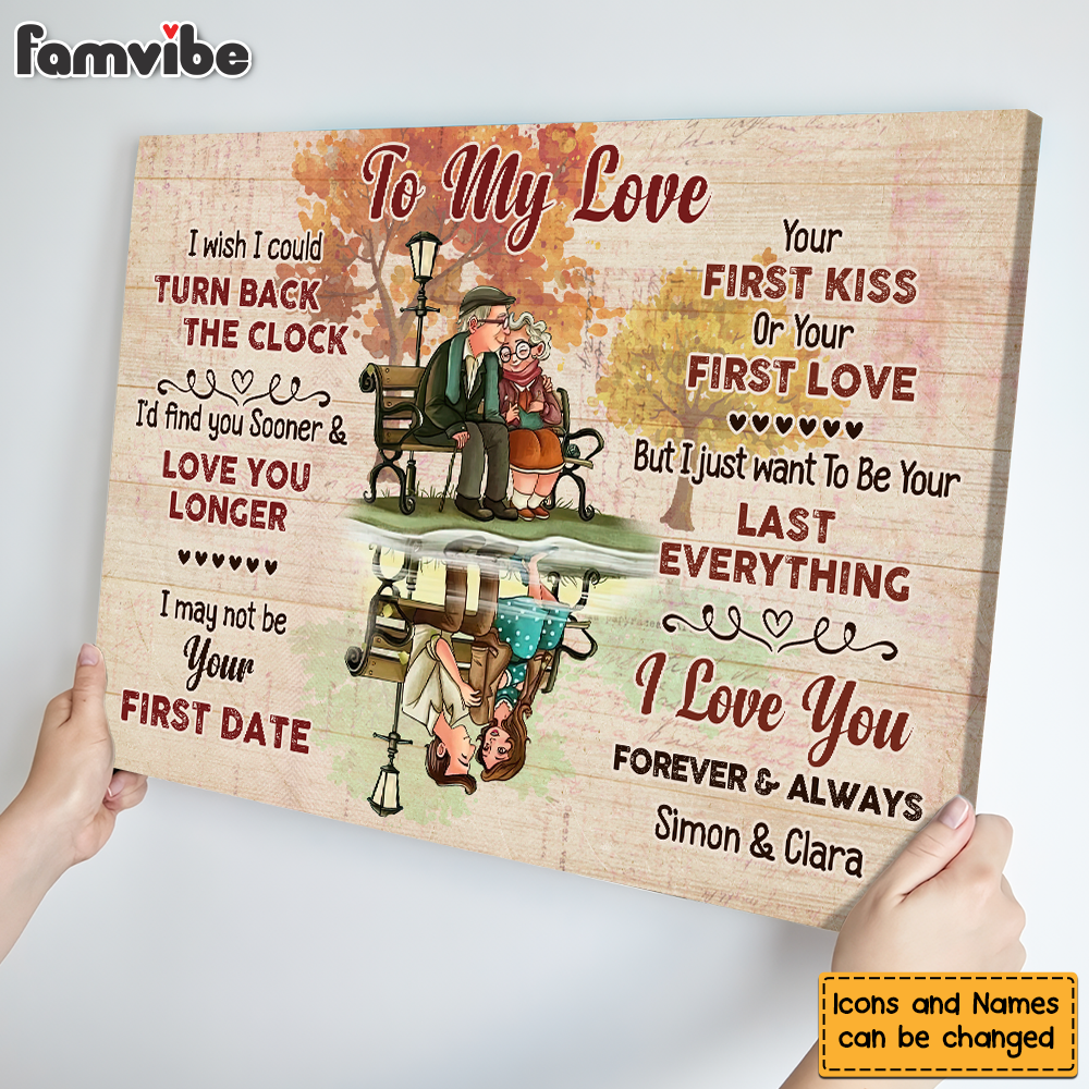 Personalized Gift for Old Couple I Wish I Could Turn Back The Clock Canvas Personalized Gift for Old Couple I Wish I Could Turn Back The Clock Canvas