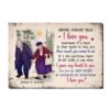 Personalized Gift for Old Couple Never Forget That I Love You Canvas