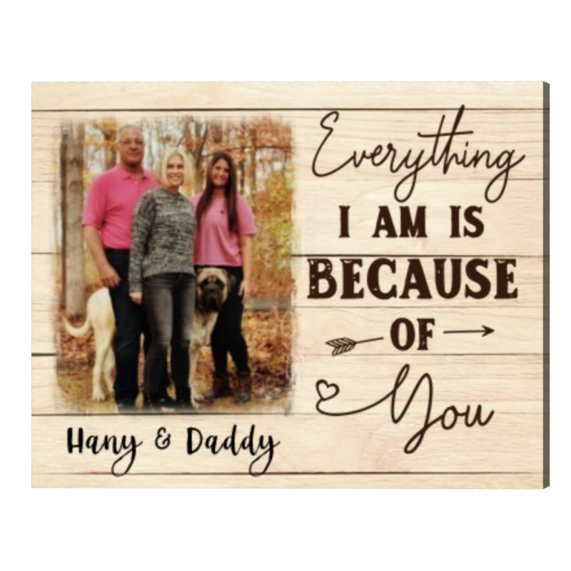 Personalized Gifts For Dad From Daughter, Fathers Day Photo Gifts For Dad, Thank You Dad Gift Canvas - Best Personalized Gifts For Everyone Personalized Gifts For Dad From Daughter, Fathers Day Photo Gifts For Dad, Thank You Dad Gift Canvas - Best Personalized Gifts For Everyone
