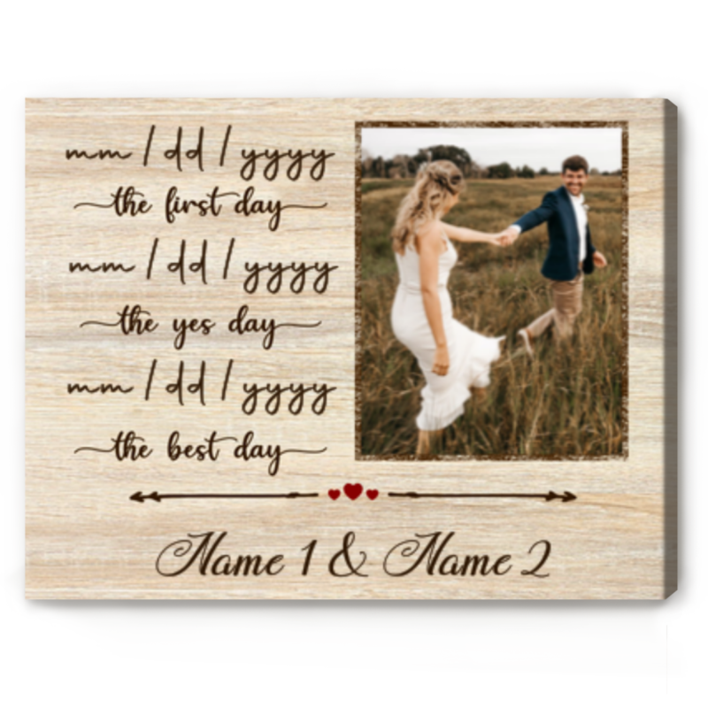 Personalized Gifts For Husband, Anniversary Gift For Him, The First Day Yes Day Best Day Gift Personalized Gifts For Husband, Anniversary Gift For Him, The First Day Yes Day Best Day Gift