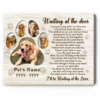 Personalized Gifts For Loss Of Pet, Pet Memorial Canvas Prints, Gifts For Deceased Pets, Waiting At The Door Photo Print
