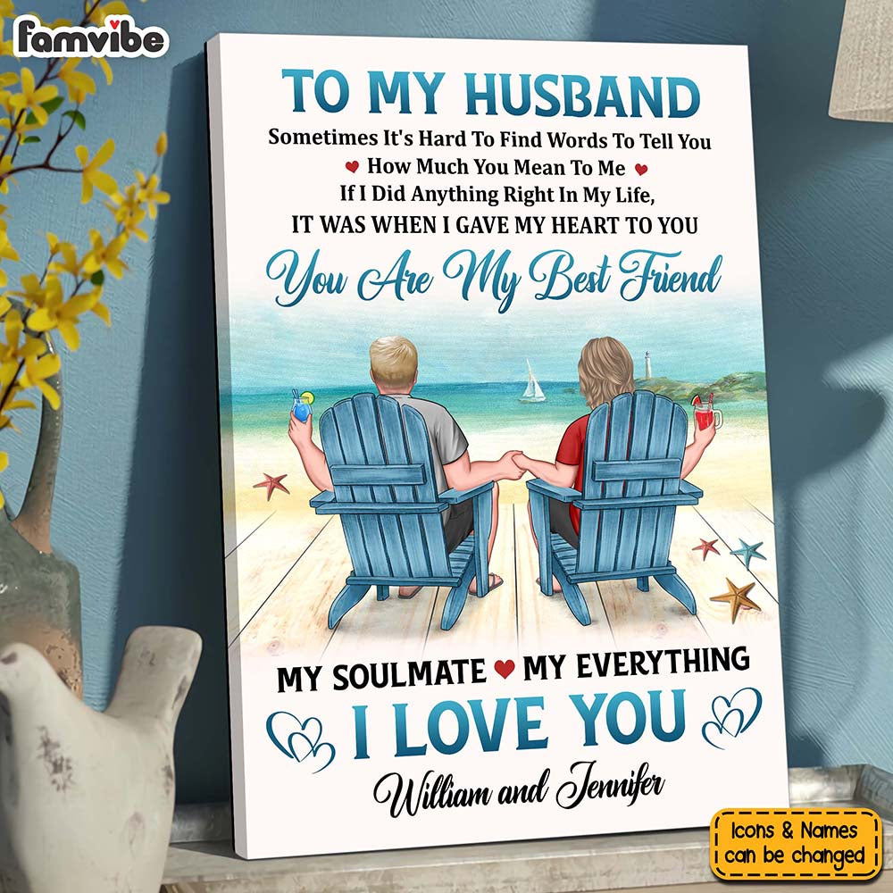 Personalized Gifts For My Husband To My Husband I Love You Canvas Personalized Gifts For My Husband To My Husband I Love You Canvas