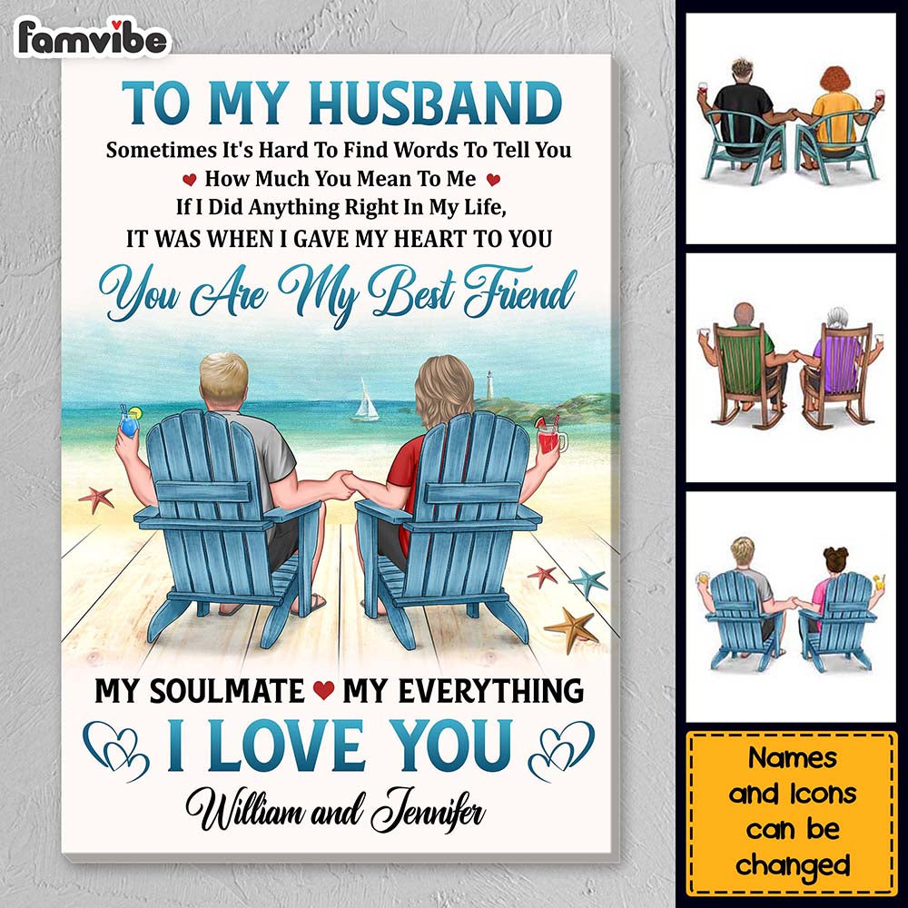 Personalized Gifts For My Husband To My Husband I Love You Canvas Personalized Gifts For My Husband To My Husband I Love You Canvas