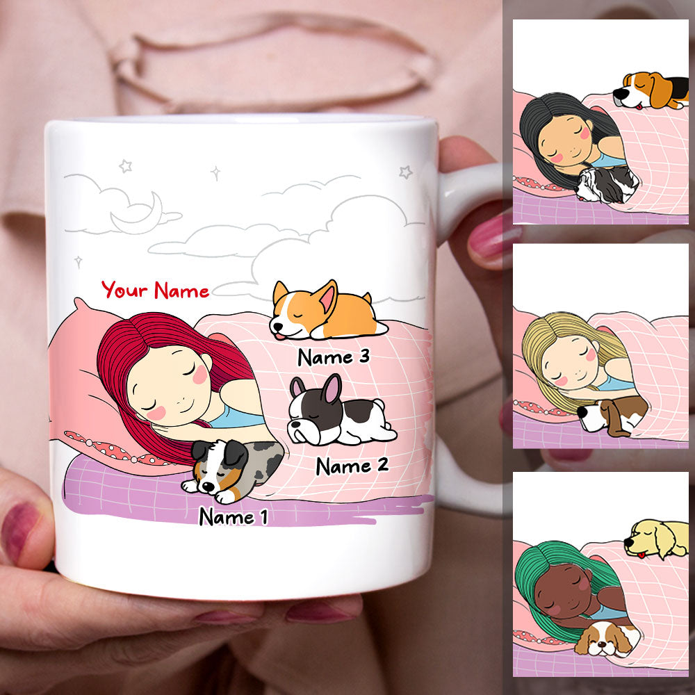 Personalized Girl Dog Peopley Mug Personalized Girl Dog Peopley Mug