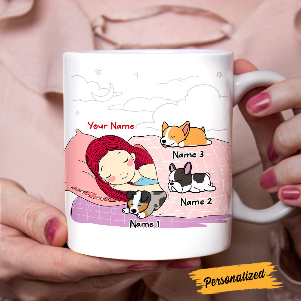 Personalized Girl Dog Peopley Mug Personalized Girl Dog Peopley Mug
