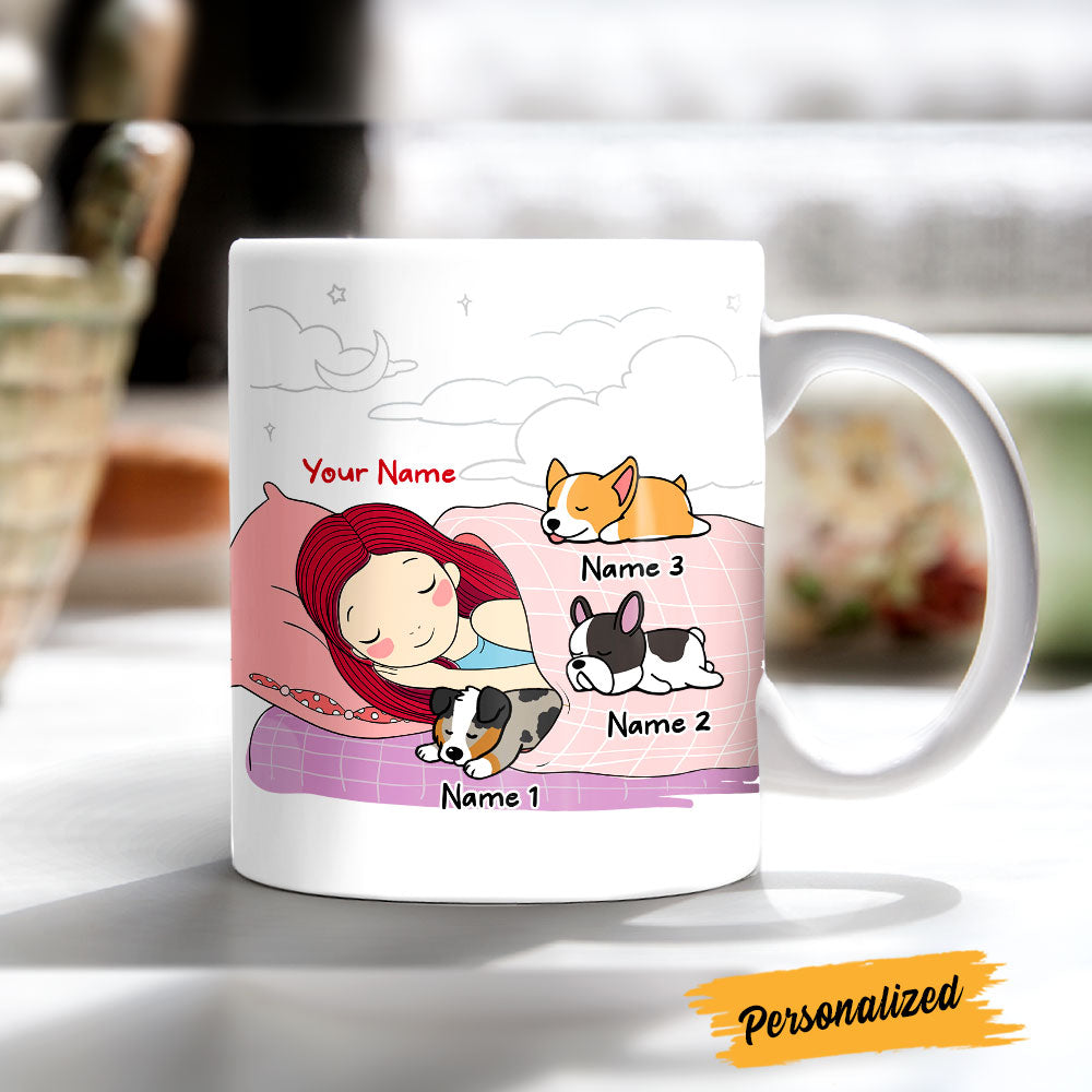 Personalized Girl Dog Peopley Mug Personalized Girl Dog Peopley Mug