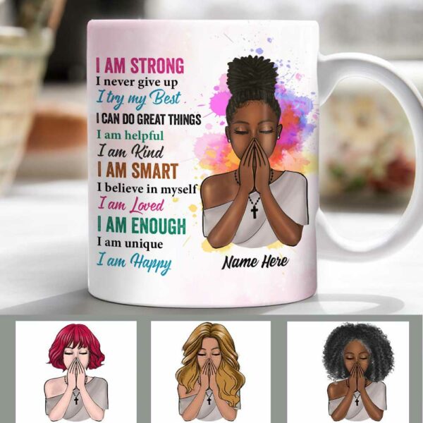 Personalized God BWA Girl Mug