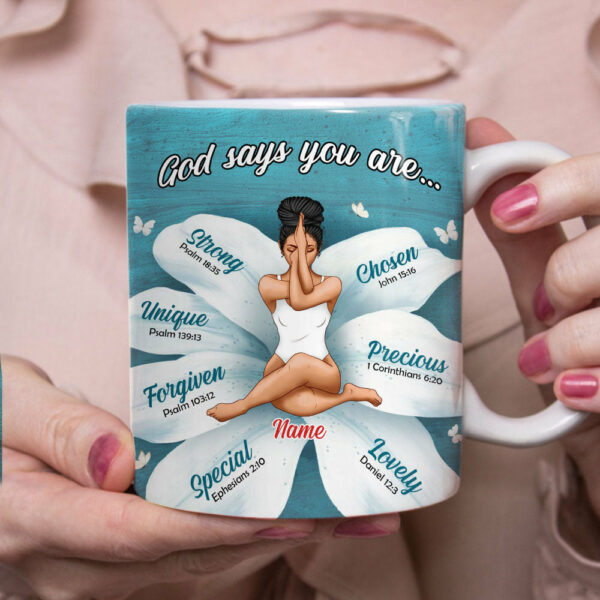 Personalized God Says BWA Mug