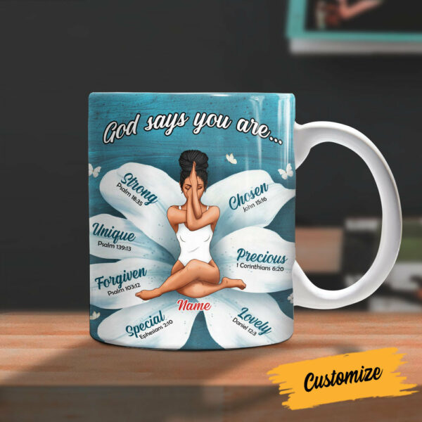 Personalized God Says BWA Mug