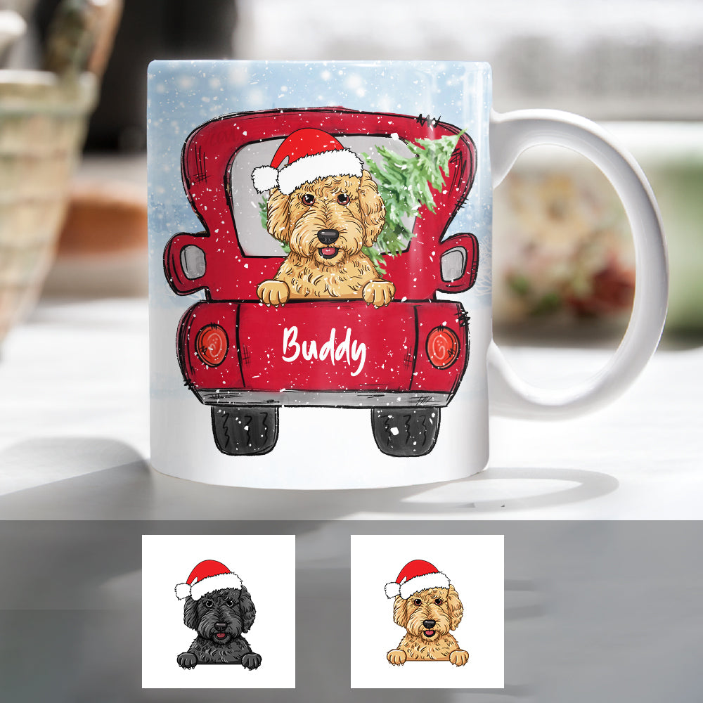 Personalized Goldendoodle Dog Christmas 2022 Mug Personalized Goldendoodle Dog Christmas 2022 Mug
