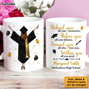 Personalized Graduation Gift For Daughter And Granddaughter Mug 3