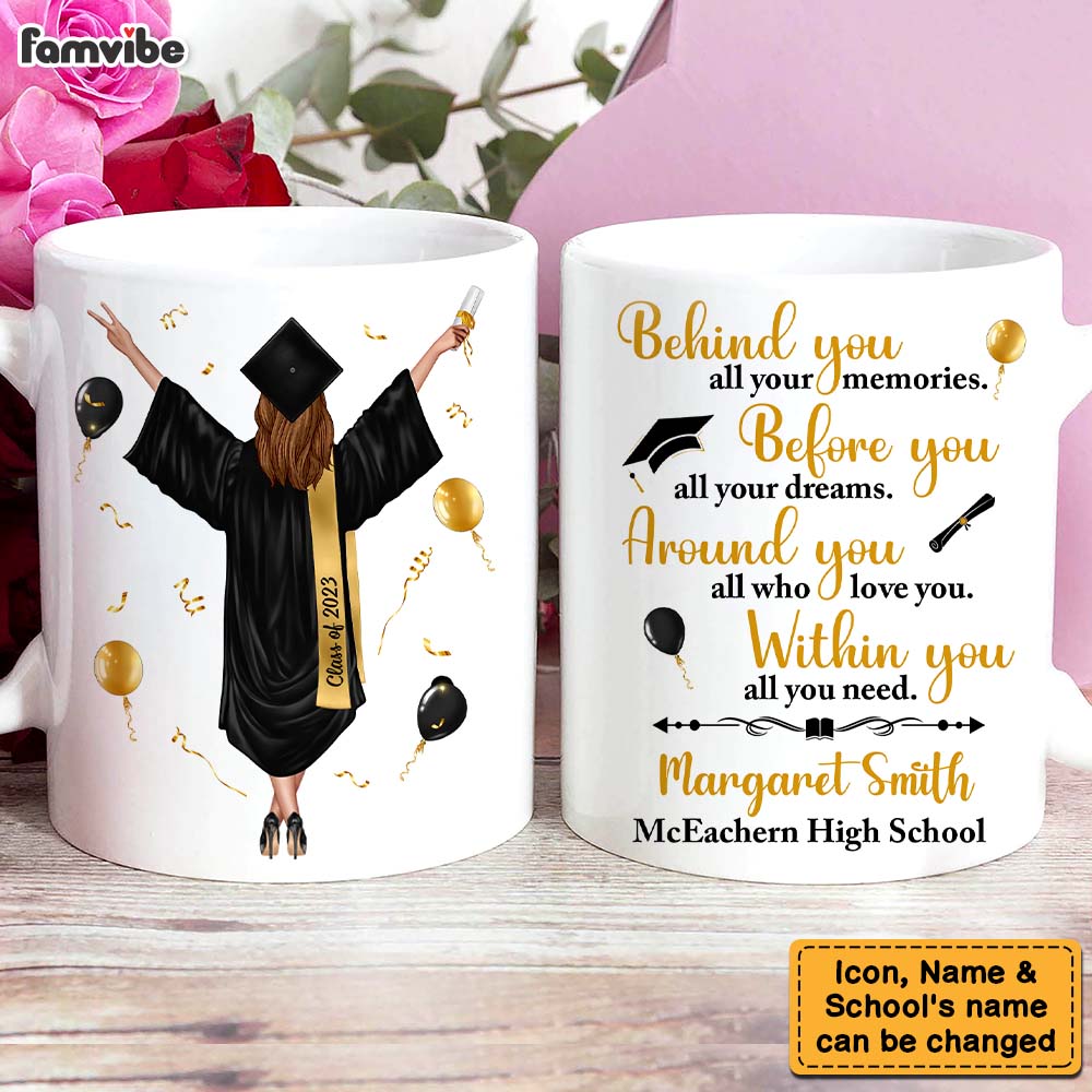 Personalized Graduation Gift For Daughter And Granddaughter Mug Personalized Graduation Gift For Daughter And Granddaughter Mug
