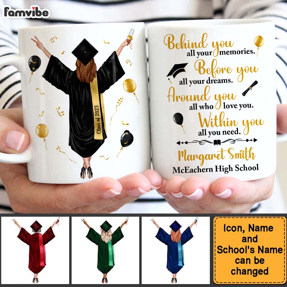 Personalized Graduation Gift For Daughter And Granddaughter Mug Personalized Graduation Gift For Daughter And Granddaughter Mug