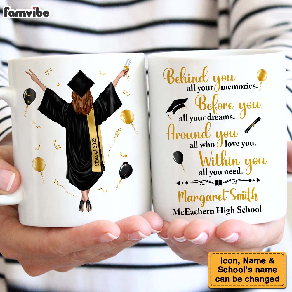 Personalized Graduation Gift For Daughter And Granddaughter Mug Personalized Graduation Gift For Daughter And Granddaughter Mug