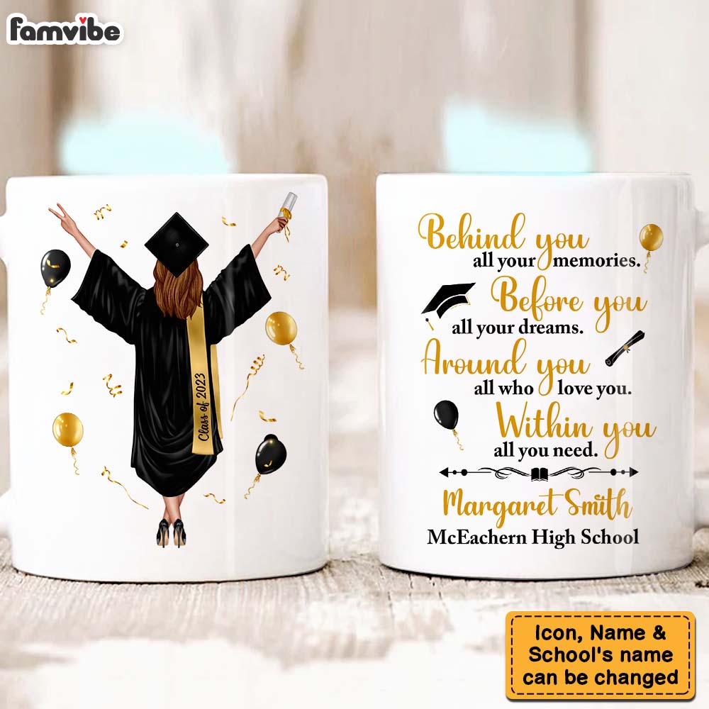 Personalized Graduation Gift For Daughter And Granddaughter Mug Personalized Graduation Gift For Daughter And Granddaughter Mug