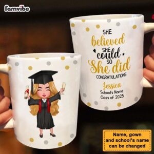 Personalized Graduation Girl 2023 Mug 3