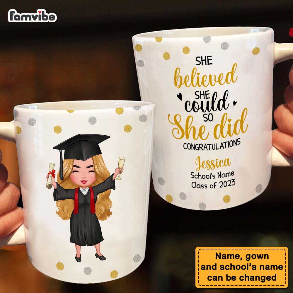 Personalized Graduation Girl 2023 Mug Personalized Graduation Girl 2023 Mug