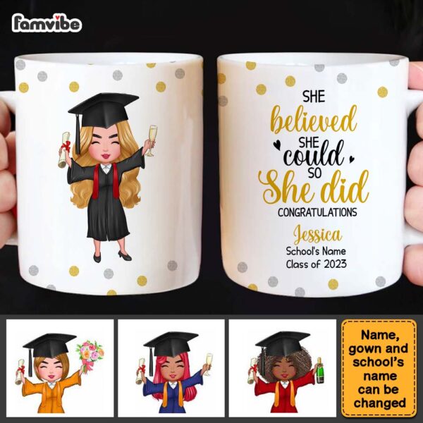 Personalized Graduation Girl 2023 Mug