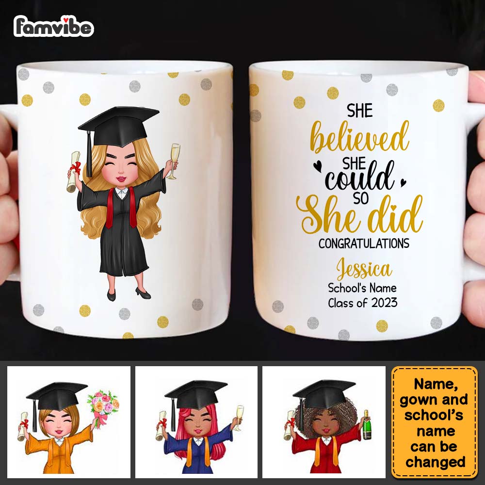 Personalized Graduation Girl 2023 Mug Personalized Graduation Girl 2023 Mug