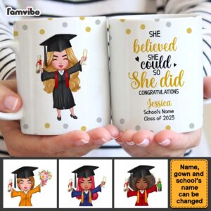Personalized Graduation Girl 2023 Mug 5