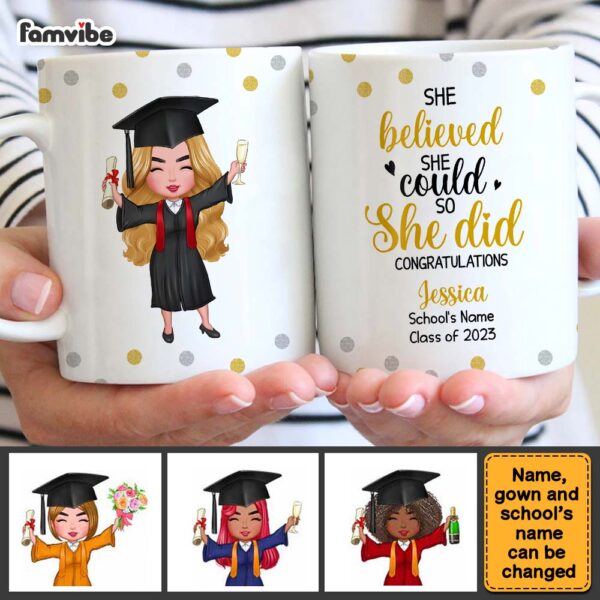 Personalized Graduation Girl 2023 Mug