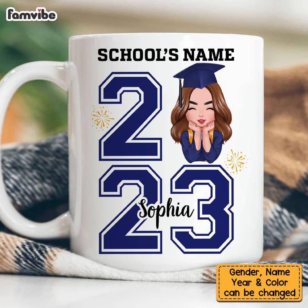 Personalized Graduation Girl Boy 2023 Mug Personalized Graduation Girl Boy 2023 Mug