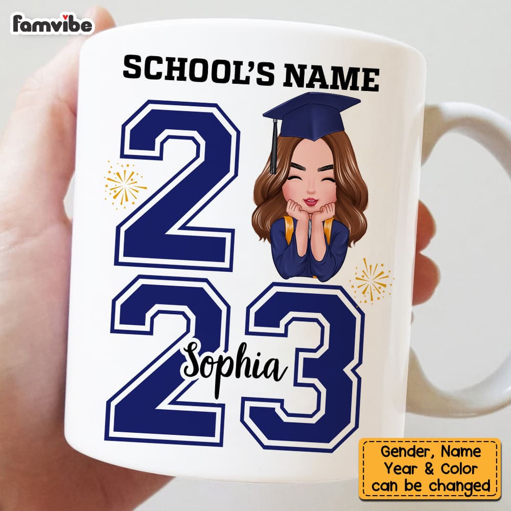 Personalized Graduation Girl Boy 2023 Mug Personalized Graduation Girl Boy 2023 Mug