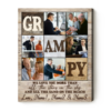 Personalized Grampy Photo Canvas, Custom Photo Gifts For Grandpa, Gifts For Grandpa From Grandkids – Best Personalized Gifts For Everyone