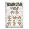 Personalized Grandad We Love You To Pieces Canvas