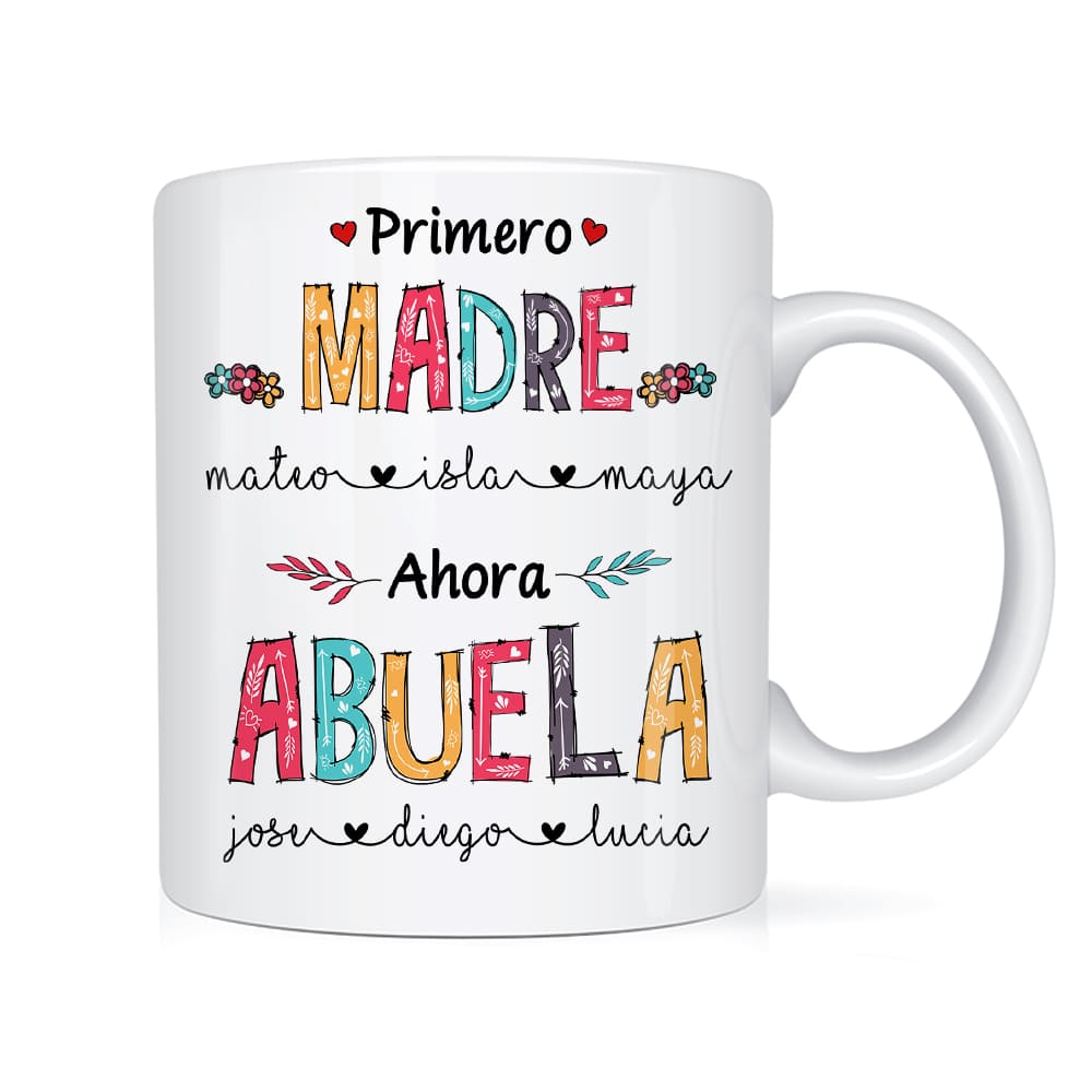 Personalized Grandma Abuela Spanish Mug Personalized Grandma Abuela Spanish Mug