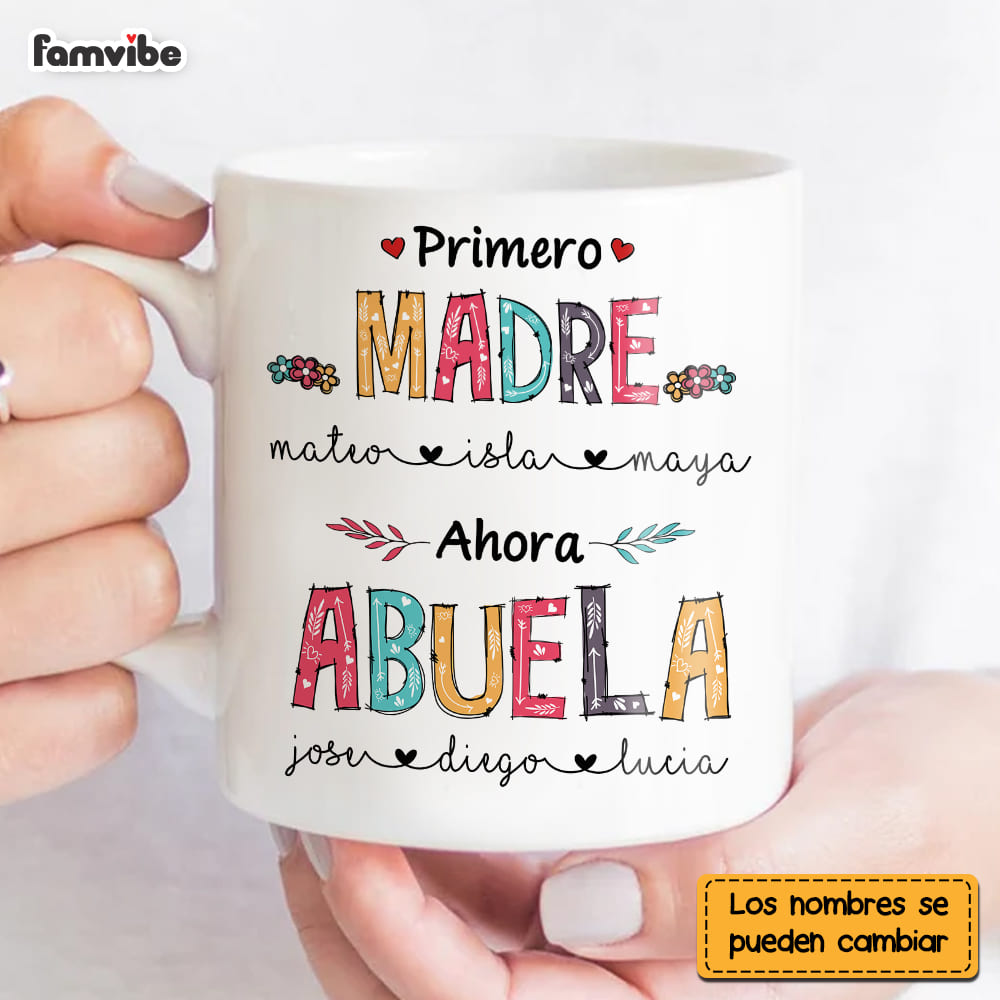 Personalized Grandma Abuela Spanish Mug Personalized Grandma Abuela Spanish Mug