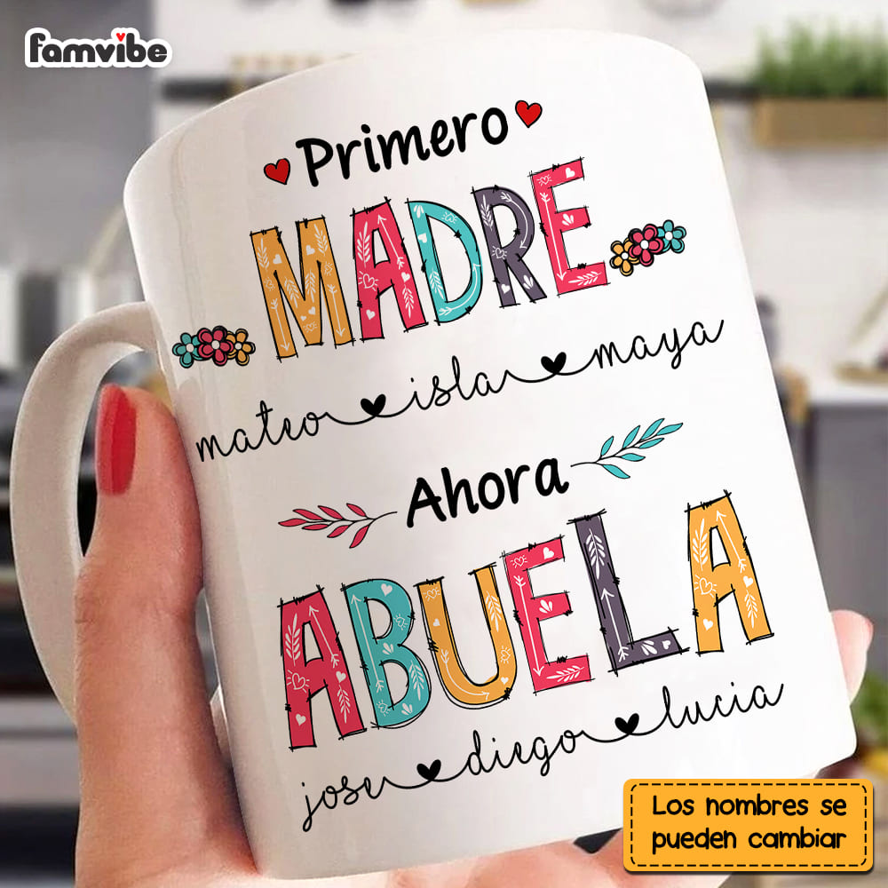 Personalized Grandma Abuela Spanish Mug Personalized Grandma Abuela Spanish Mug