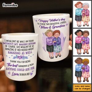 Personalized Grandma And Mom Thank You Mug 7