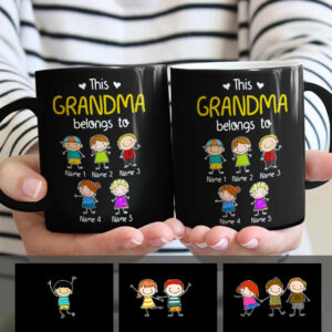 Personalized Grandma Belongs To Mug