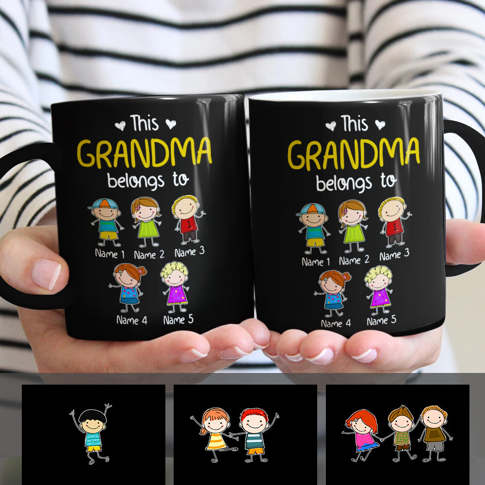 Personalized Grandma Belongs To Mug Personalized Grandma Belongs To Mug