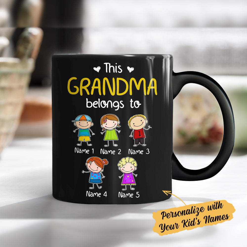 Personalized Grandma Belongs To Mug Personalized Grandma Belongs To Mug
