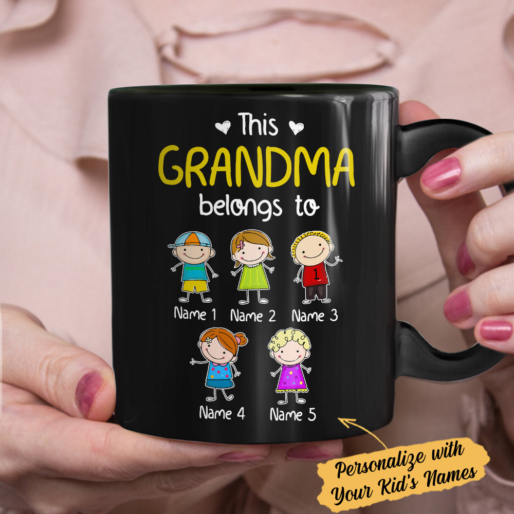 Personalized Grandma Belongs To Mug Personalized Grandma Belongs To Mug