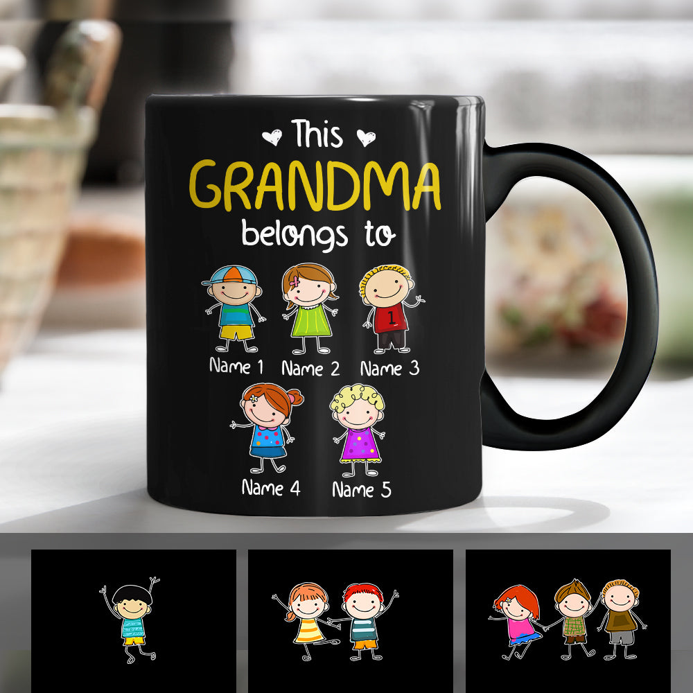 Personalized Grandma Belongs To Mug Personalized Grandma Belongs To Mug