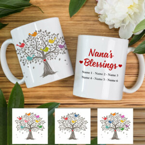 Personalized Grandma Blessing Tree Mug