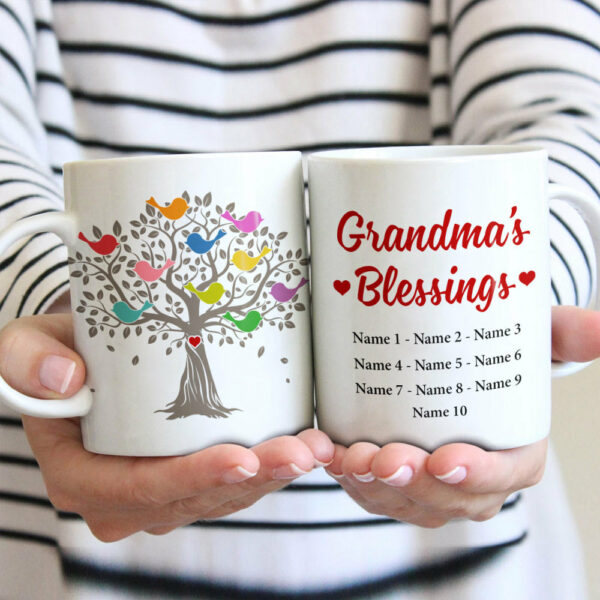 Personalized Grandma Blessing Tree Mug