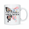 Personalized Grandma Butterfly Flowers Mug