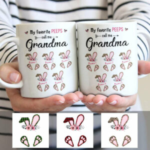 Personalized Grandma Easter Bunny Mug