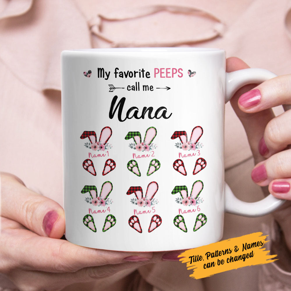 Personalized Grandma Easter Bunny Mug Personalized Grandma Easter Bunny Mug