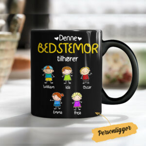 Personalized Grandma Grandpa Belongs Danish Bedstefar Bedstemor Mug