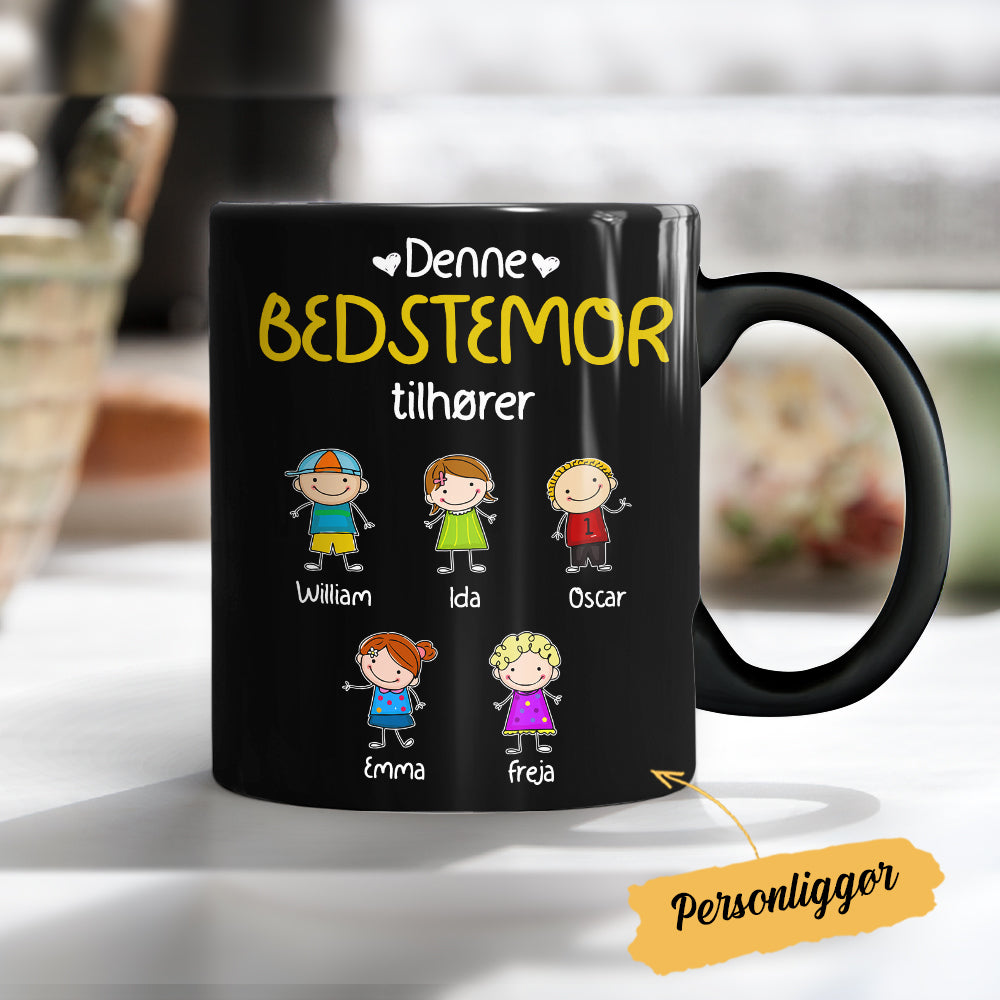 Personalized Grandma Grandpa Belongs Danish Bedstefar Bedstemor Mug Personalized Grandma Grandpa Belongs Danish Bedstefar Bedstemor Mug