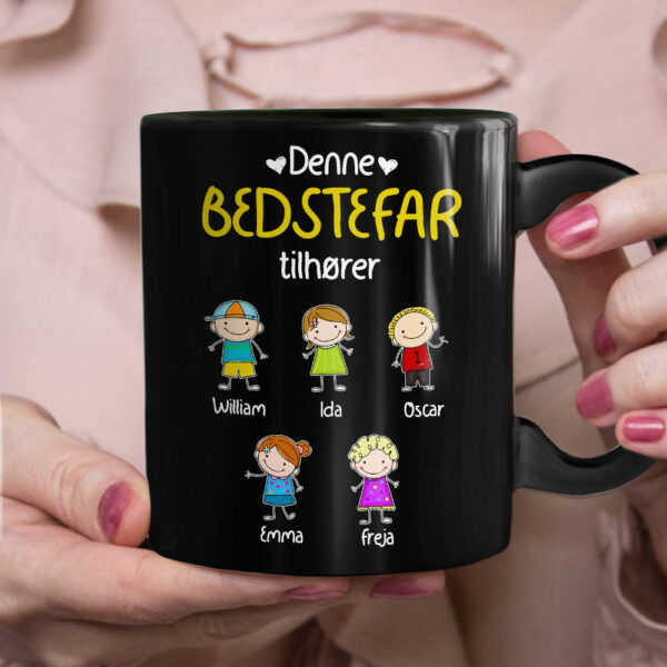 Personalized Grandma Grandpa Belongs Danish Bedstefar Bedstemor Mug