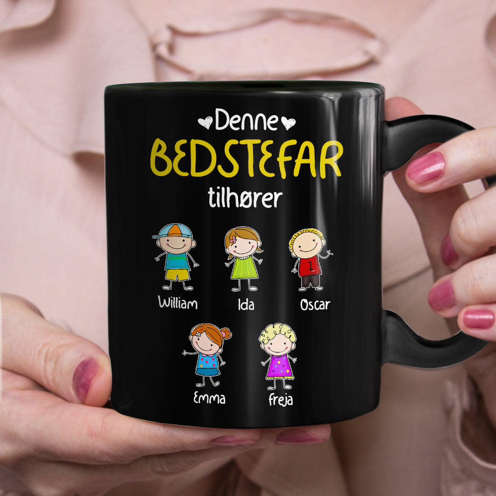Personalized Grandma Grandpa Belongs Danish Bedstefar Bedstemor Mug Personalized Grandma Grandpa Belongs Danish Bedstefar Bedstemor Mug