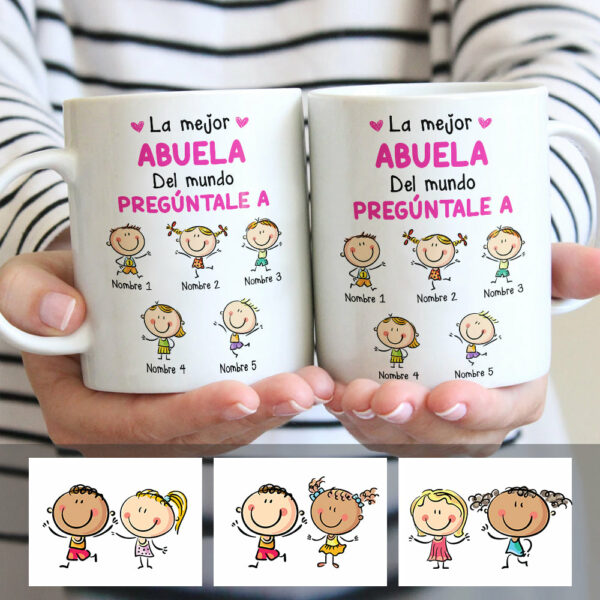 Personalized Grandma Mom Abuela Mama Spanish Mug