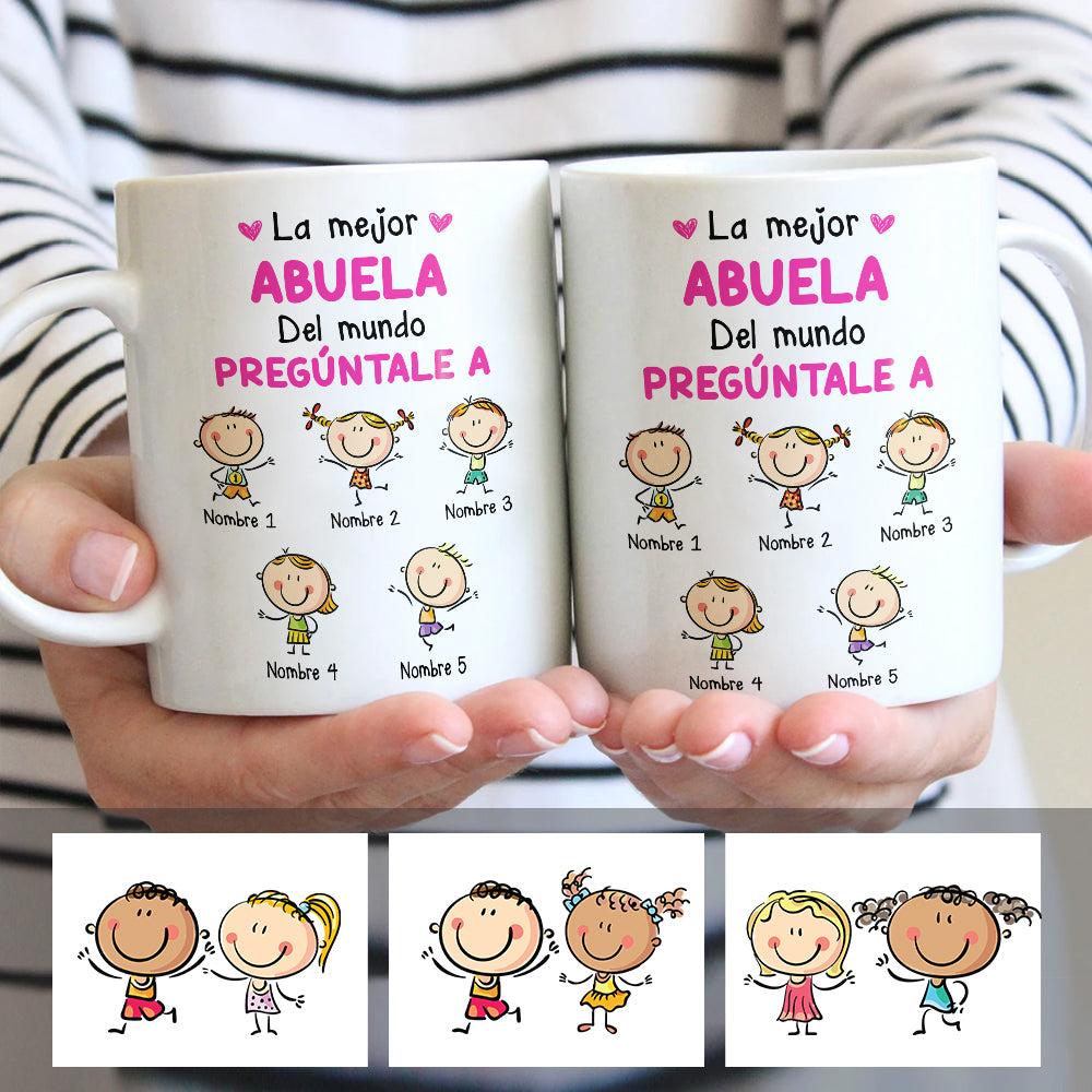 Personalized Grandma Mom Abuela Mama Spanish Mug Personalized Grandma Mom Abuela Mama Spanish Mug