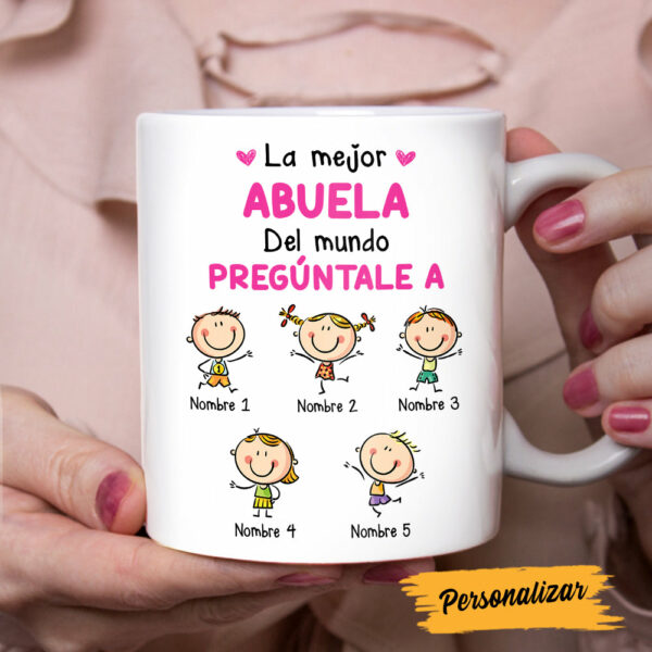 Personalized Grandma Mom Abuela Mama Spanish Mug